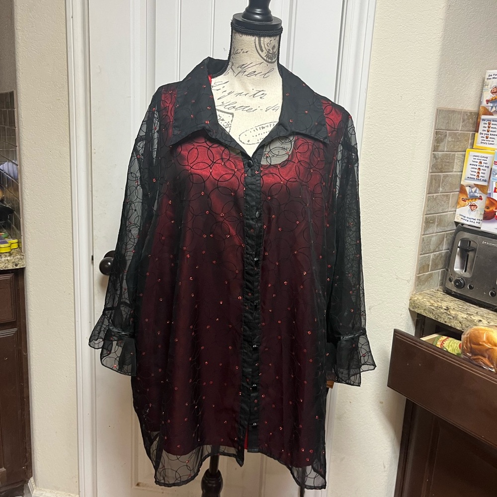 Maggie Barnes Two Piece  Blouse